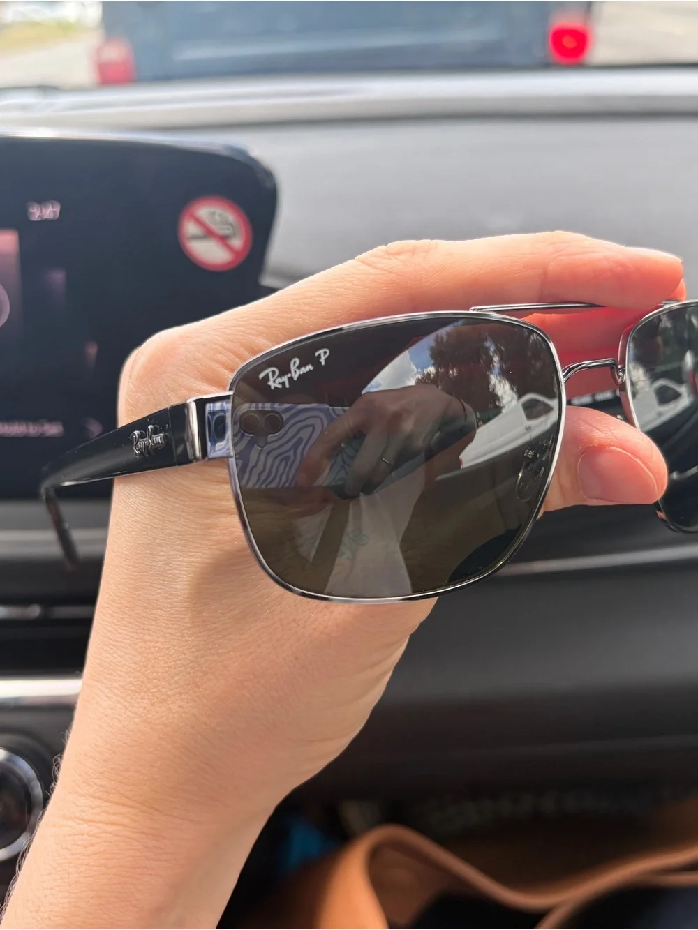 Ray-Ban RB 3663 Grey Frame Sunglasses with Green Lenses